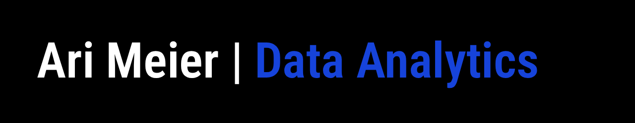 Ari Meier Data Portfolio